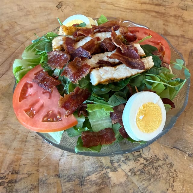 Protein Punch Salad with Bacon.