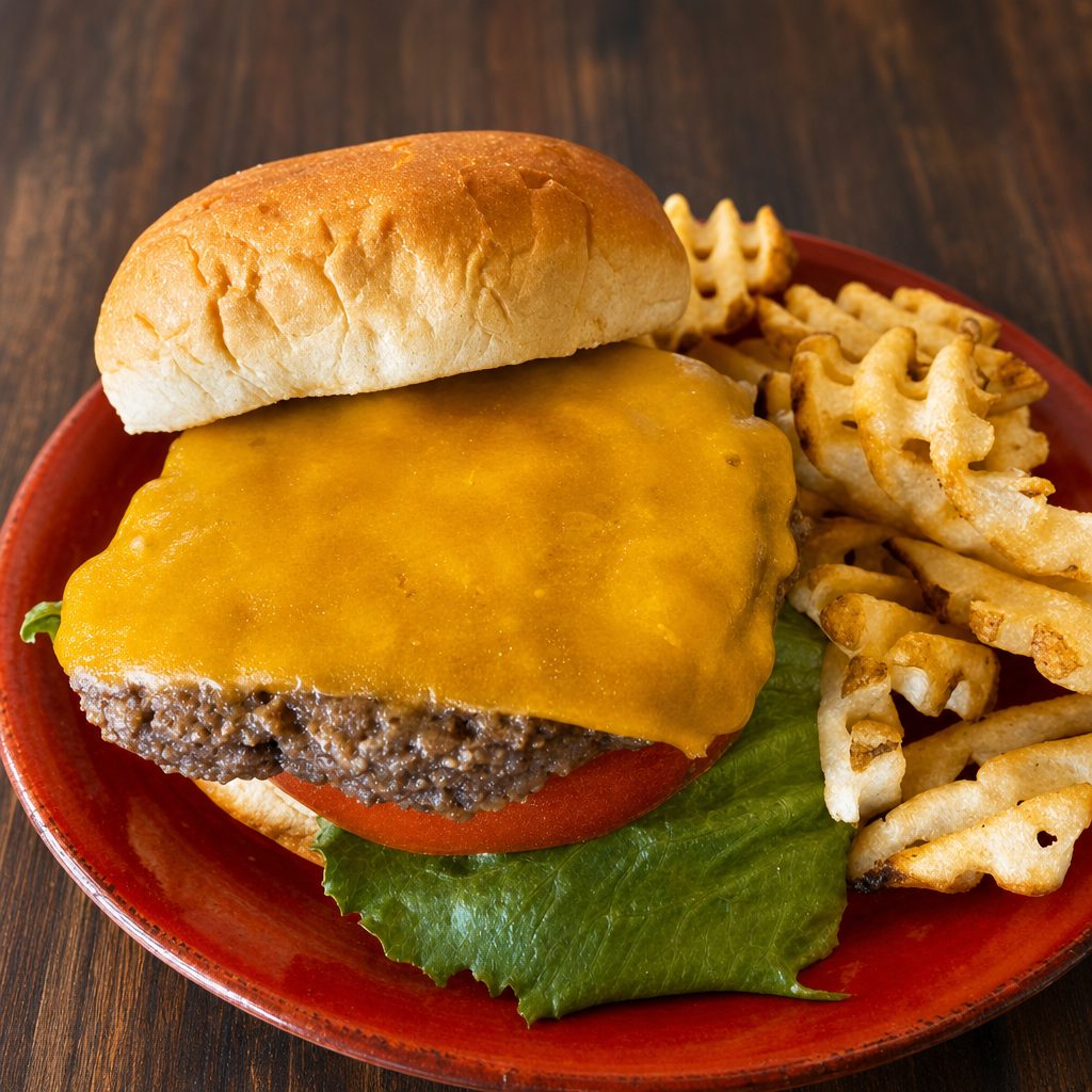 Black Angus Burger.