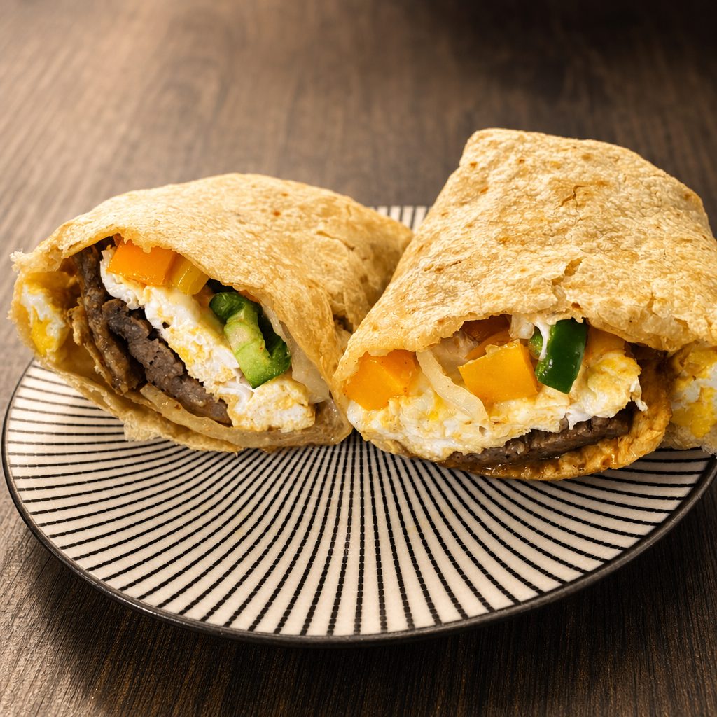 Fire It Up Breakfast Burrito.