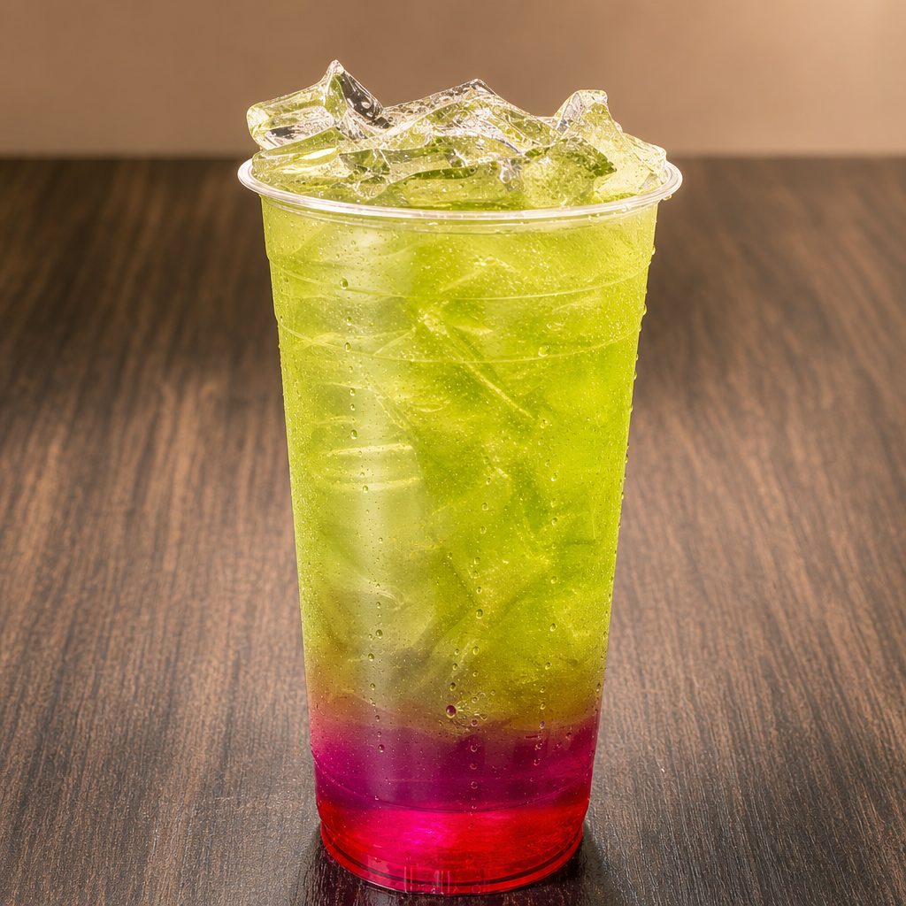Apple Blossom Lotus Energy Drink.