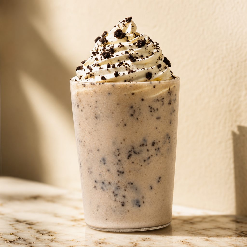 Cookies & Cream Frappe.