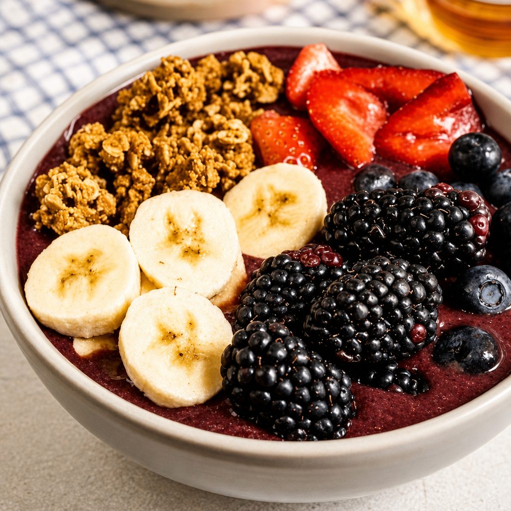 Wild Berry Banana Blast Bowl.