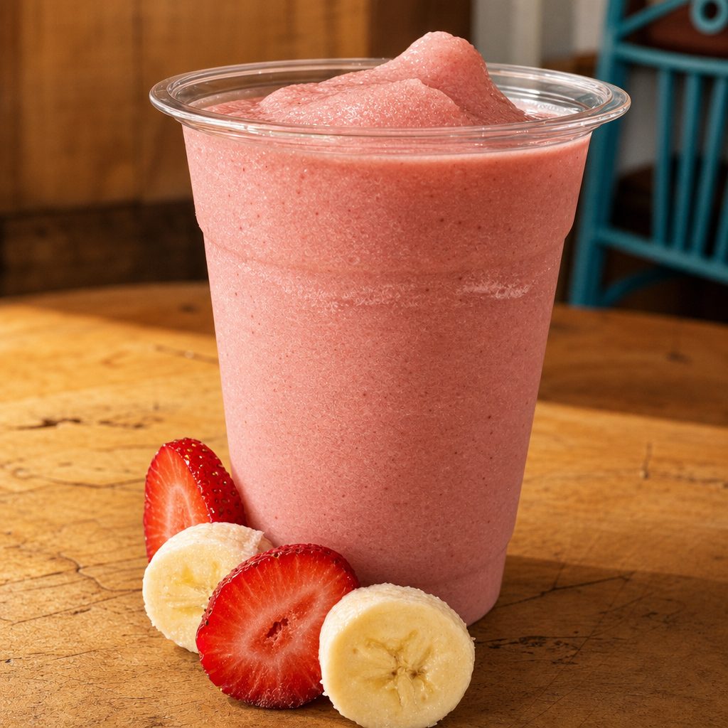 Strawberry Banana Smoothie.