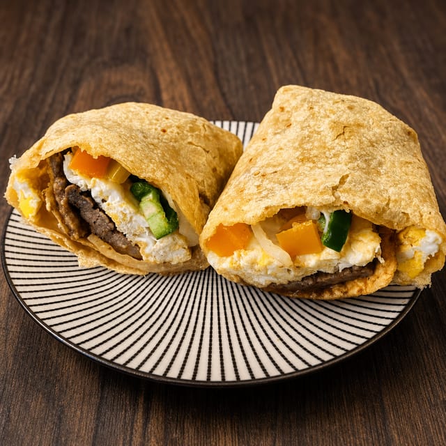 Fire It Up Breakfast Burrito.
