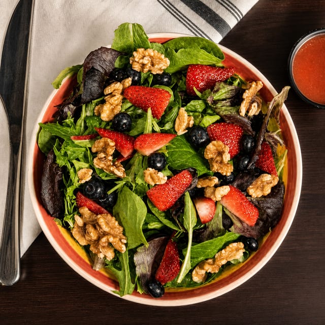Spring Salad with Walnuts & Fruit.