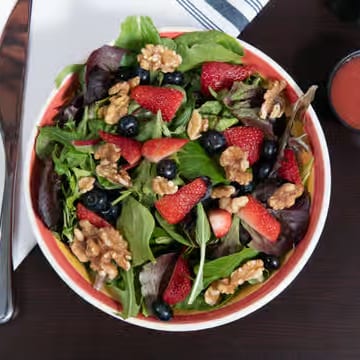 Spring Salad with Walnuts & Fruit.
